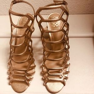 Vince Camuto Paxton Brushed Gold shoes